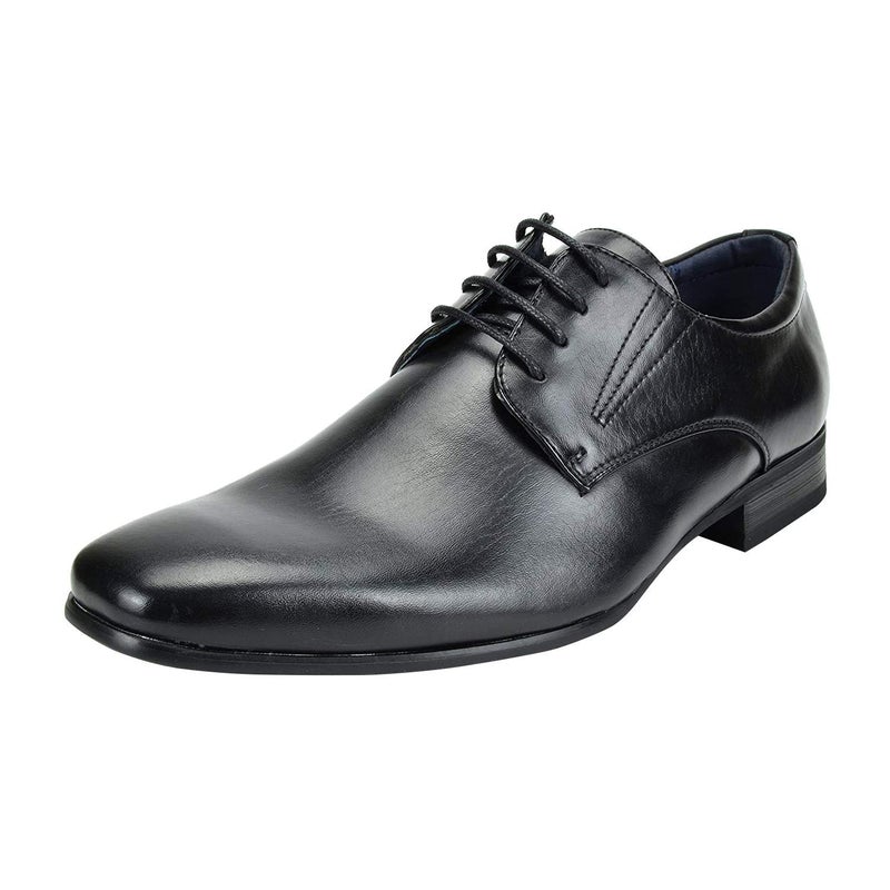 Bruno Marc Men's Dress Shoes, Faux Leather Upper, Classic Lace Up, Leather Lining, Latex Cushioned Footbed, 1-Inch Heel, Office, Wedding, Formal Event, Size 8,Black,GORDON-03 - Image 1